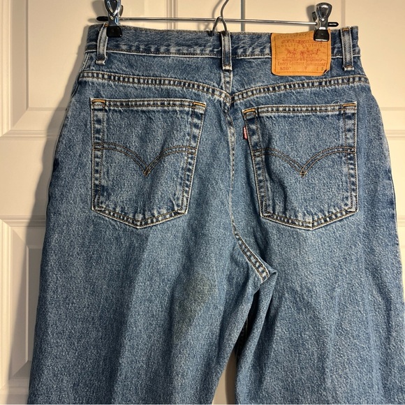 VTG Levis 550 Jeans Womens 12 S Blue  Relaxed Tapered Mom  80s Denim - Picture 9 of 12